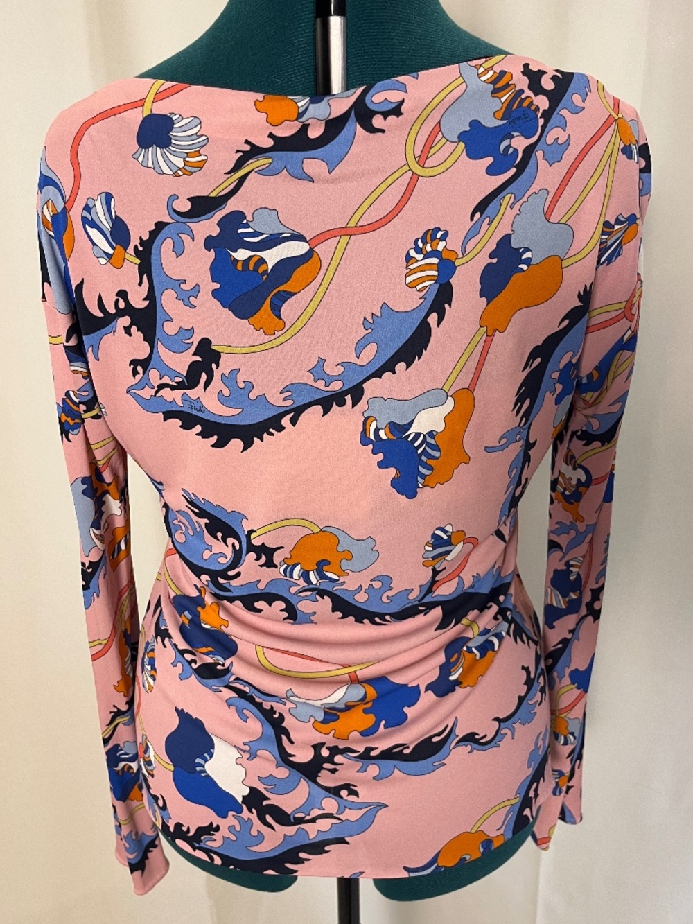Pucci Long Sleeve Printed Blouse Archivio Emilio Pucci Vintage